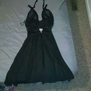 Black bridesmaid dress